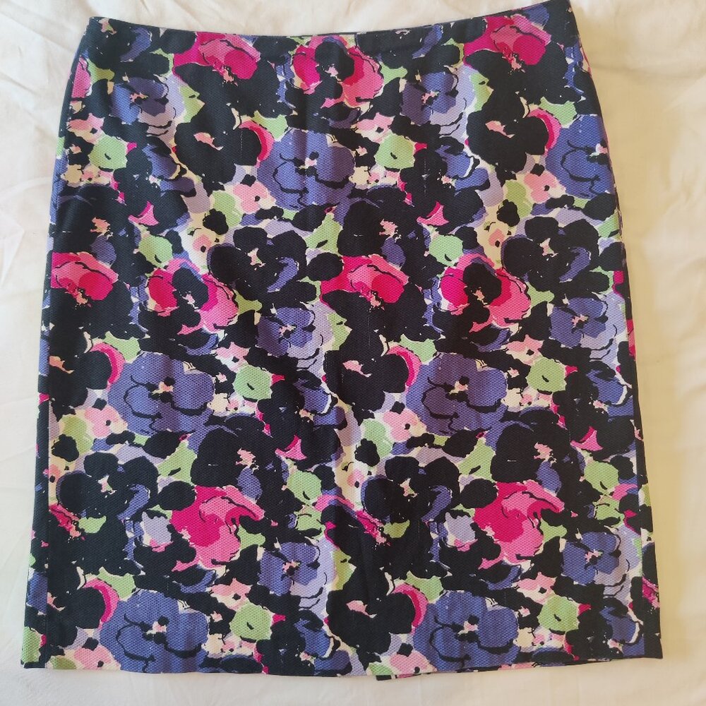 Talbots Petites Floral Skirt Size 10P